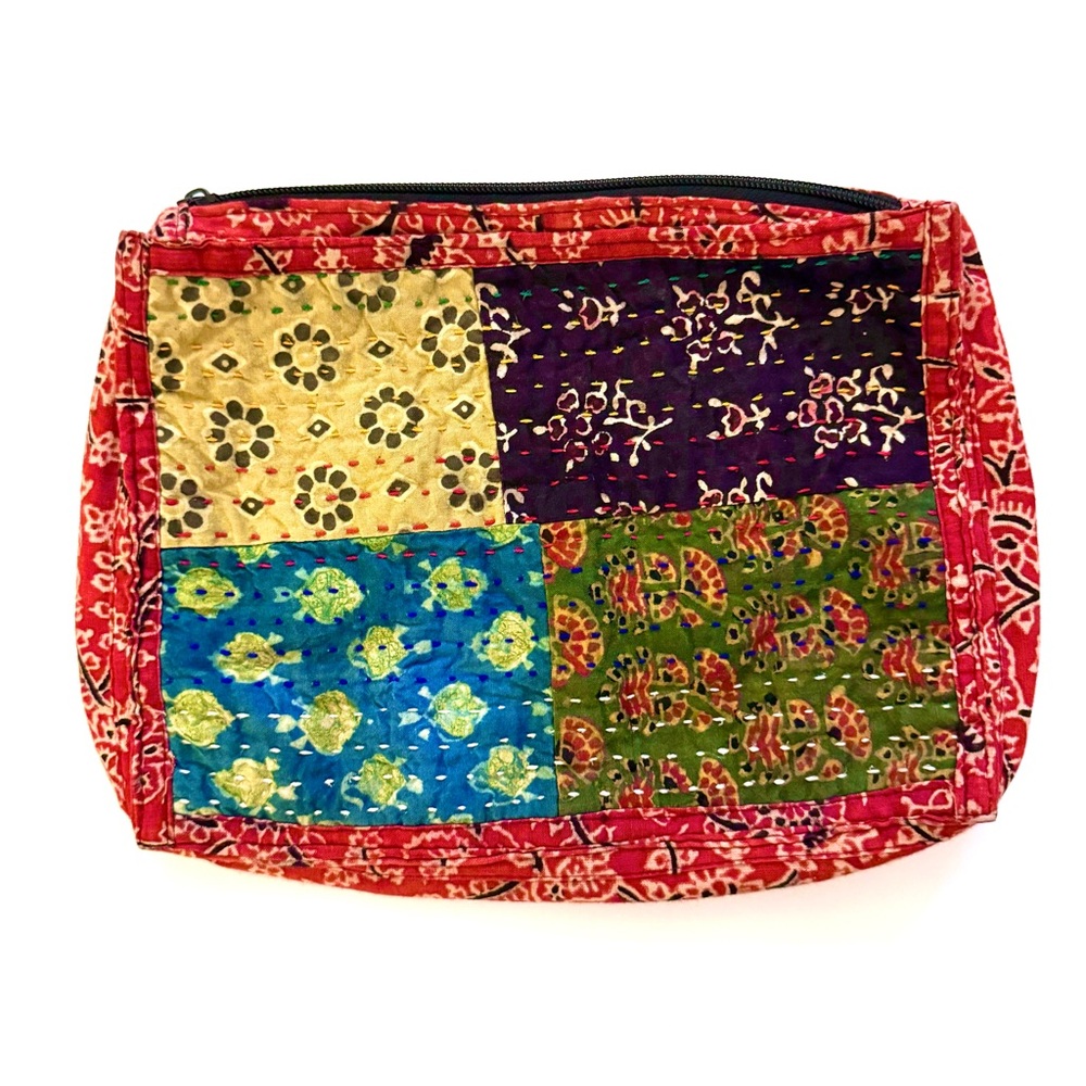 VTG/ Colorful Patchwork Women's Cosmetic Bag